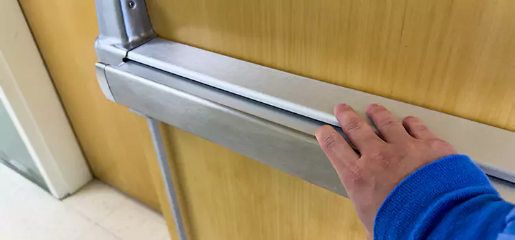 Installing a Push Bar on a Door Esquimalt